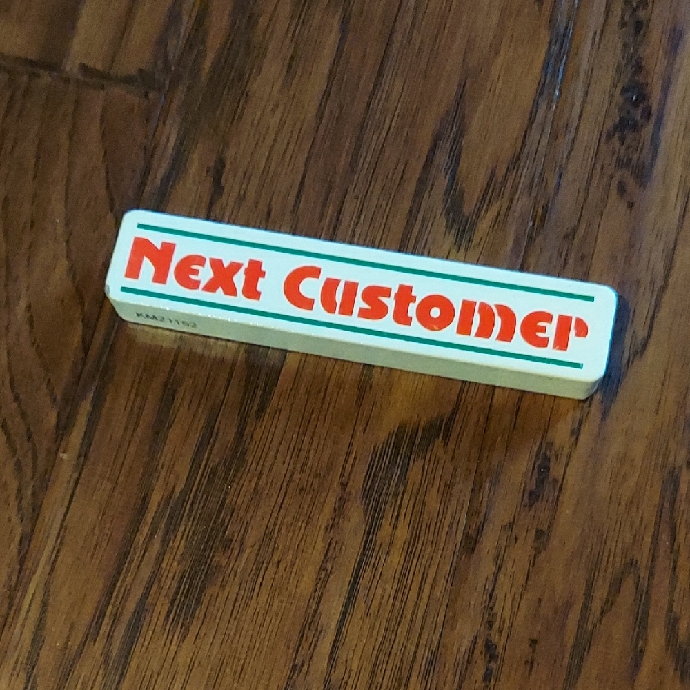 Melissa and Doug Fresh Mart Replacement Lane Closed Next Customer Sign